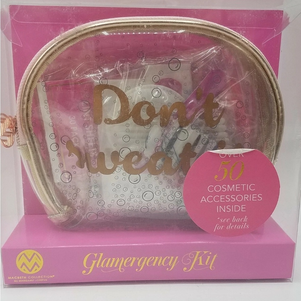 MACBETH GLAMEMERGENCY KIT W/OVER 50 COSMETIC ACCESSORIES (NEW WITH TAGS)